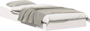 vidaXL Cadru de pat Alb 100 x 220 cm Lemn de pin masiv
