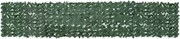 vidaXL Paravan de balcon, frunze verde închis, 400x75 cm