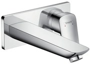 Baterie lavoar Hansgrohe Logis cu pipa 195 mm, montaj incastrat, crom - 71220000