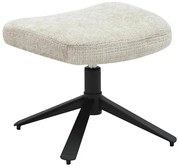 Taburetele/ Suport pentru picioare CLOUD tesatura structurata bej sampanie