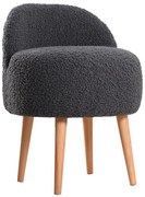 Taburet MIKI, Ø 46 cm, gri închis