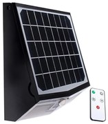 Corp de iluminat LED solar cu senzor de mișcare și crepuscular LED/15W/5400 mAh 7,4V IP65