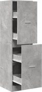 vidaXL Dulap de farmacie, gri beton, 40x41x144,5 cm, lemn prelucrat