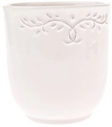 Capac pentru oală ceramică Ramillete bej, 13 x 14cm