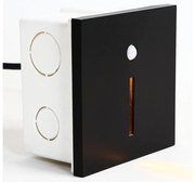 Emithor 70430 - LED lampă scară cu senzor LINE LED/1W/230V negru