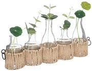 Set de 5 vaze decorative cu flori artificiale POSY