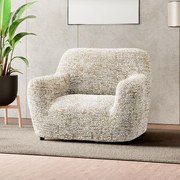 Huse bielastice GLORIA bej fotoliu (l. 60 - 110 cm)