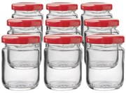 Set de borcane de conservare cu capac Orion 0,06 l, 9 buc