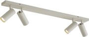Spot modern de plafon bej cu 4 lumini reglabile - Renna