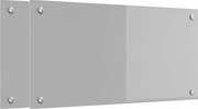 vidaXL Panou de bucătărie 2 pcs Gri deschis 80 x 40 cm