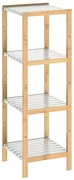 Deuba Raft bambus 110x33x34cm - alb