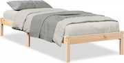 vidaXL Cadru pat foarte lung fără saltea, 100x210 cm, lemn masiv pin