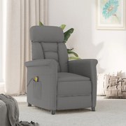 vidaXL Scaun de masaj Gri închis 70.5 x 96.5 x 95 cm Poliester