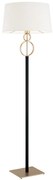 Lampadar, lampa de podea design modern Perseo crem, auriu, negru