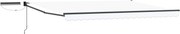 vidaXL Cort electric retractabil Alb 4 × 3 m Poliester cu Acoperire PU