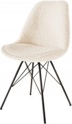 Set 4 scaune moderne Scandinavia boucle crem