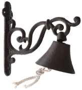 Clopot din fontă Sinai negru, 17 x 8 cm