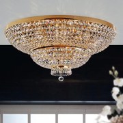 Lustra XXL aplicata cristal Schöler design de lux Sheraton 90cm, 24K gold plated