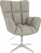 HR650CROSS Scaun Culoare in Piele Ecologica Premium Soft cu Bază Cromata