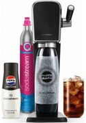 Aparat SodaStream Art Black Pepsi Zero Mpackde apă minerală