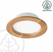 Corp de iluminat LED încastrat WOODY SPOT LED/12,5W/230V 4000K stejar ø 16 cm