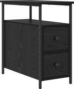vidaXL Dulap de noapte Stejar negru 30 x 60 x 60 cm Lemn compozit