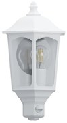 Eglo 97258 - Aplica perete exterior cu senzor MANERBIO 1xE27/60W/230V alb