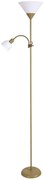 Brilagi - Lampadar ARIANA 1xE27/100W/230V + 1xE14/25W auriu