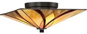 Elstead QZ-ASHEVILLE-F - Plafonieră Tiffany ASHEVILLE 2xE27/60W/230V
