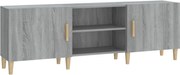 vidaXL Comodă TV, gri sonoma, 150x30x50 cm, lemn prelucrat