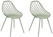 Set 2 buc scaune de sufragerie Canza (verde). 1080357