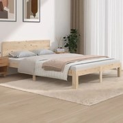 vidaXL Cadru de pat, 140x190 cm, lemn masiv de pin