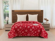 Cuvertura de pat SNOWFALL, rosu Dimensiune: 220 x 240 cm