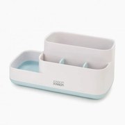 Organizator de baie Joseph Joseph EasyStore 70504, 24,9x12 cm, Baza anti-alunecare, FAra BPA, Alb/Albastru