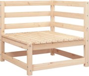 vidaXL Canapea de colț pentru grădină, lemn masiv de pin