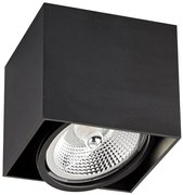 Spot aplicat modern BOX 1 negru