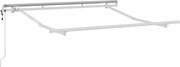 vidaXL Cadru de copertină Alb 2,5 x 2 m Metal