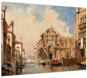 Tablou pe sticlă - Jules-Romain Joyant, The Scuola di San Marco, Venice, reproducere (70x50 cm)