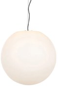 Lampă modernă suspendată pentru exterior albă 56 cm IP65 - Nura