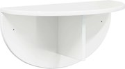 vidaXL Raft de perete Alb lucios 48 x 24 x 24 cm Lemn compozit
