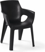 Scaun bucatarie pentru gradina HARTMAN IVY, negru