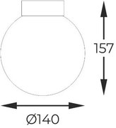 Plafonieră Zuma Line C0574-01D-P7AA ARCTURUS 1xG9/4W/230V negru