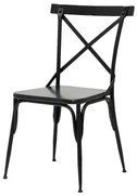 Scaun exterior negru din metal Alto