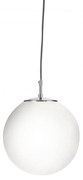 Lustra / Pendul design modern 25cm Atom silver / opal 6066 SRT