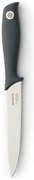 Cuțit Brabantia Tasty+ 1001165, 13.3 cm, Oțel călit, Rezistent la zgârieturi și coroziune, Gri închis