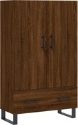 vidaXL Dulap înalt, stejar maro, 69,5x31x115 cm, lemn prelucrat