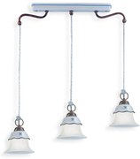 Lustra design clasic cu decor ceramic realizat manual FERRARA