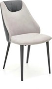 Scaun K470, gri/negru, stofa clasica/metal, 48x62x85 cm