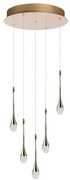 Lustra LED suspendata design decorativ DALMA 5 round GO
