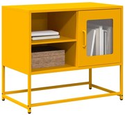 vidaXL Dulap TV, galben muștar, 68x39x60,5 cm, oțel